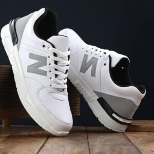 White cargo sneakers